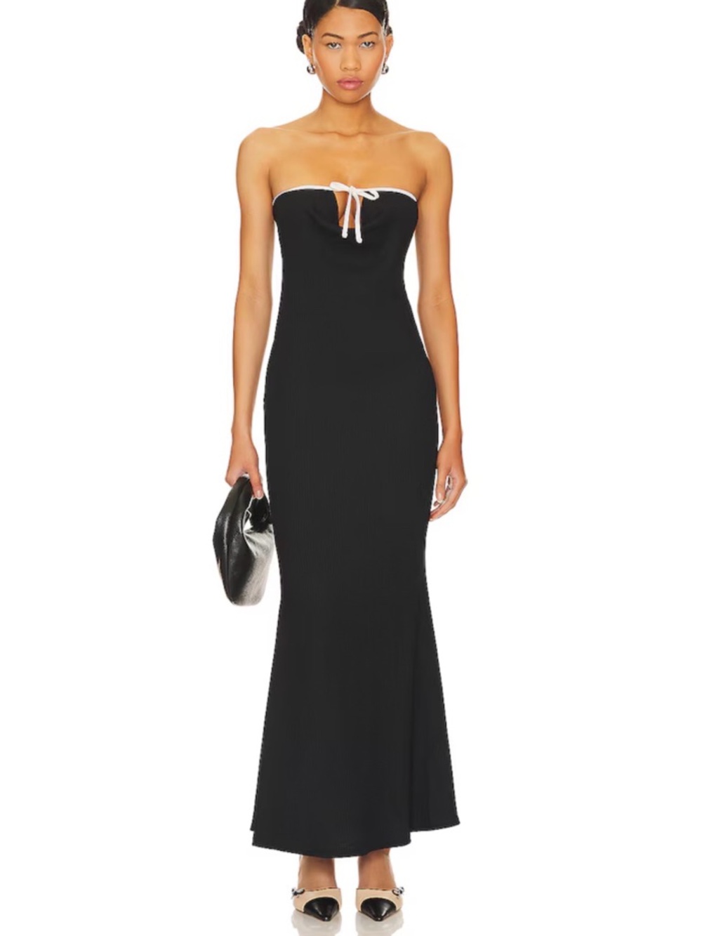 Lioness illuminating maxi dress, onyx